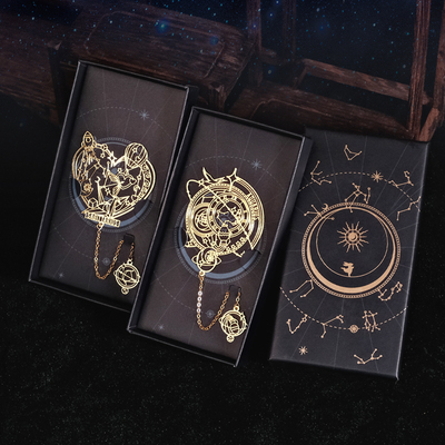 十二星座系列金属书签黄铜镂空网红送老师同学生日开学毕业礼物