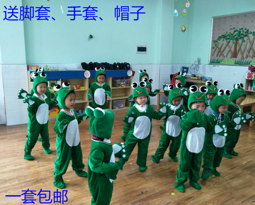 青蛙舞蹈服儿童卡通风小跳蛙
