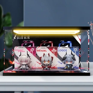 适用明日方舟朝陇山MINI系列 往昔未来Q版手办回灯款亚克力收纳盒