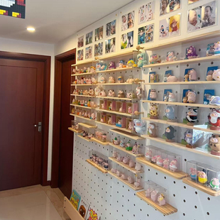 亚克力挂墙盲盒展示盒适用泡泡玛特展示架Molly收纳防尘盒洞洞板