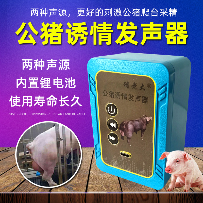 公猪诱情发声器猪老大模拟母猪求偶声音刺激公猪人工授精爬台采精