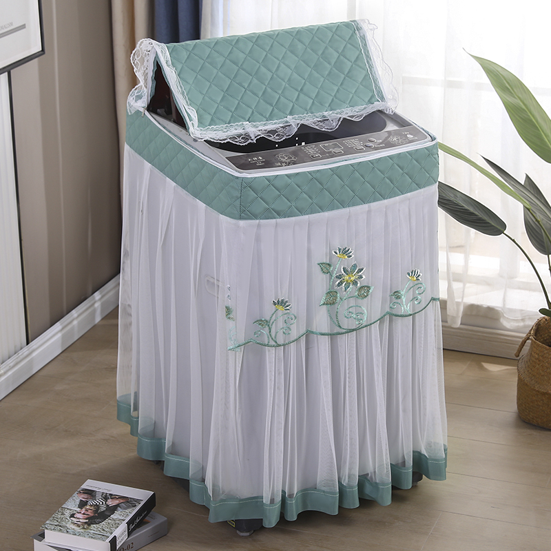 新款蕾丝布艺全自动上开盖洗衣机罩防尘罩防晒通用洗衣机套