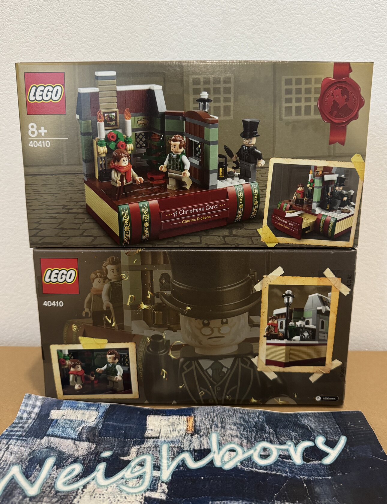 LEGO乐高 40410 圣诞颂歌 查尔斯狄更斯 圣诞老人工坊积木玩具