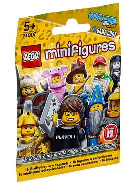 LEGO乐高71007 人仔抽抽乐第12季匈奴战士女战神扑克小丑小猪积木