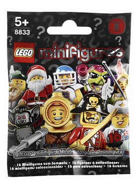 LEGO乐高8833 第8季人仔抽抽乐 远征骑士海盗啦啦队橄榄球员积木