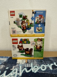 LEGO乐高 71385 超级马里奥 狸猫增强包 路易吉冒险益智积木玩具