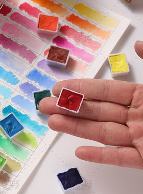 霓嘉Nicker分装补单色2/3ml漫画风景插画不透明水彩宫崎骏湿分装