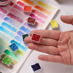 霓嘉Nicker分装补单色2/3ml漫画风景插画不透明水彩宫崎骏湿分装