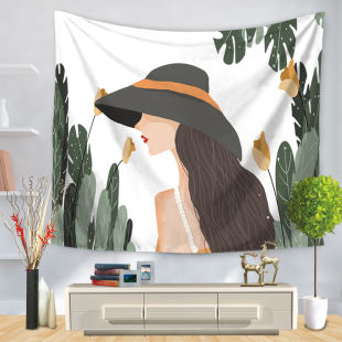 直播拍照背景布客厅卧室床头装 饰布旅游露营挂布学生宿舍遮挡墙布