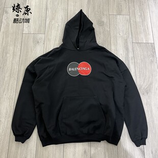 燎原 BALENCIAGA UNIFORM LARGE FIT HOODIE 万事达双圈Logo帽衫
