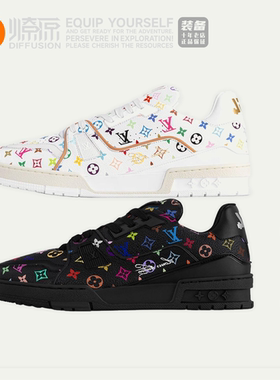 燎原 Louis Vuitton Lv Trainer #54男款 蓝黑色休闲板鞋1AGZDT