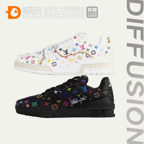 燎原 Louis Vuitton Lv Trainer #54男款 蓝黑色休闲板鞋1AGZDT