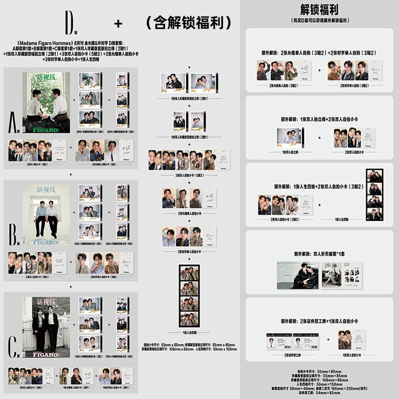 计入销量 费加罗 5月 白鹿ABCD封面+固定小卡+随机小卡2张 MadameFigaro新视线杂志2026年5/五月白鹿封面/何昶希何衍朝/周柯宇邓凯