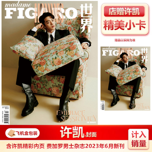 费加罗男士六月 许凯封面+店赠小卡 计入销量 费加罗男士杂志2023年6/六月许凯封面