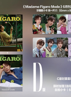 计入销量 费加罗MODE 6月 卓沅封面A/B/C/D套装 Madame Figaro 费加罗Mode杂志2025年6/六月 种地吧卓沅封面 十个勤天