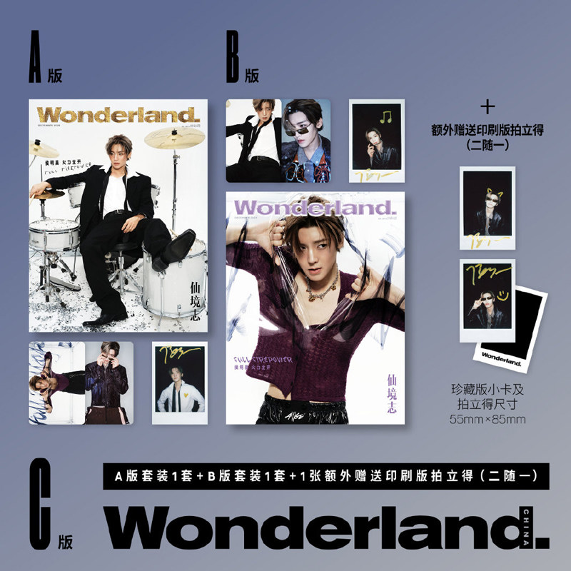 计入销量 新视线 12月 侯明昊封面C版套装：A+B版套装+亲笔涂鸦复刻拍立得（2随1) 晨刊Wonderland. 杂志2025年十二月刊 精美科技,书籍/杂志/报纸,期刊杂志,淘宝优惠券,粉丝福利购,淘宝优惠卷