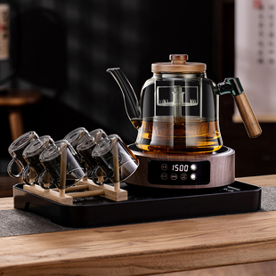玻璃煮茶壶套装家用耐热侧把大容量蒸煮茶器2026新款电陶炉煮茶具