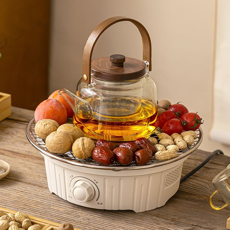 围炉煮茶炉烤火炉套装玻璃茶壶耐高温电陶炉煮茶器茶茶具2025新款