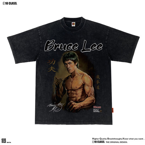 BruceLee李小龙美式短袖T恤