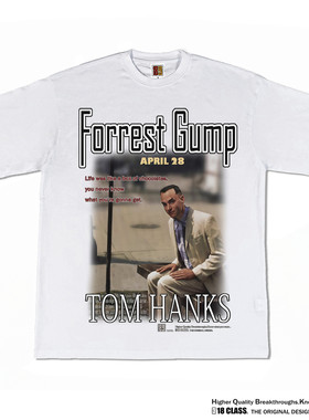 Gump阿甘正传电影系列美式复古印花vintage重磅OG做旧纯棉短袖T恤