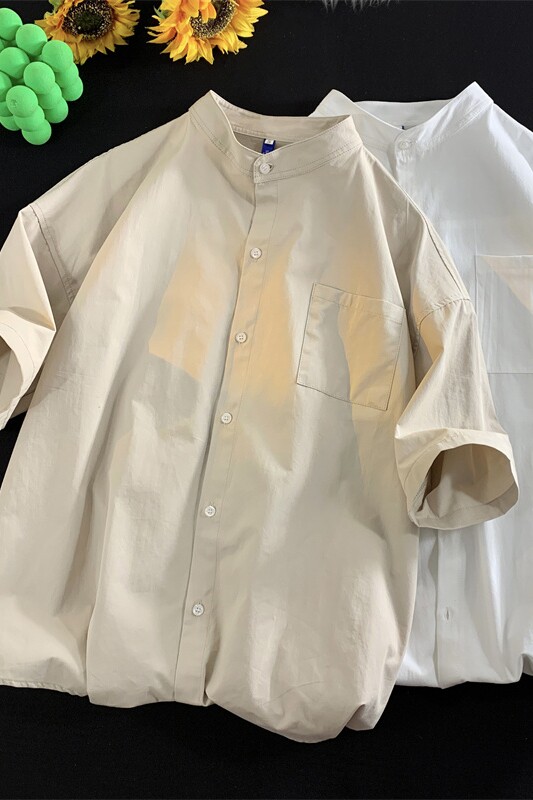 日系cityboy短袖男潮牌潮流衬衫设计感美式复古衬衣CS05-P45,男装T恤,星座710
