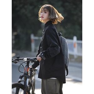 2025新款原创自制机能cityboy廓形宽松休闲长袖衬衣外套CS01图片