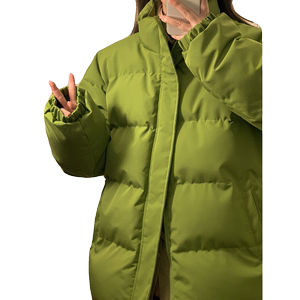 美式复古棉服男士秋冬季2024新款百搭面包服外套纯色高级感上衣服图片