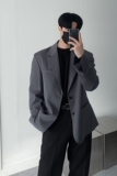 西装外套男高级感春季韩版轻熟潮流痞帅休闲小西服单西3406P95特，男装西服，星座710