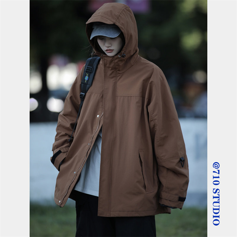 连帽冲锋衣citboy潮短外套日系男女百搭学生春秋bf风夹克CFY01P98,男装夹克,星座710