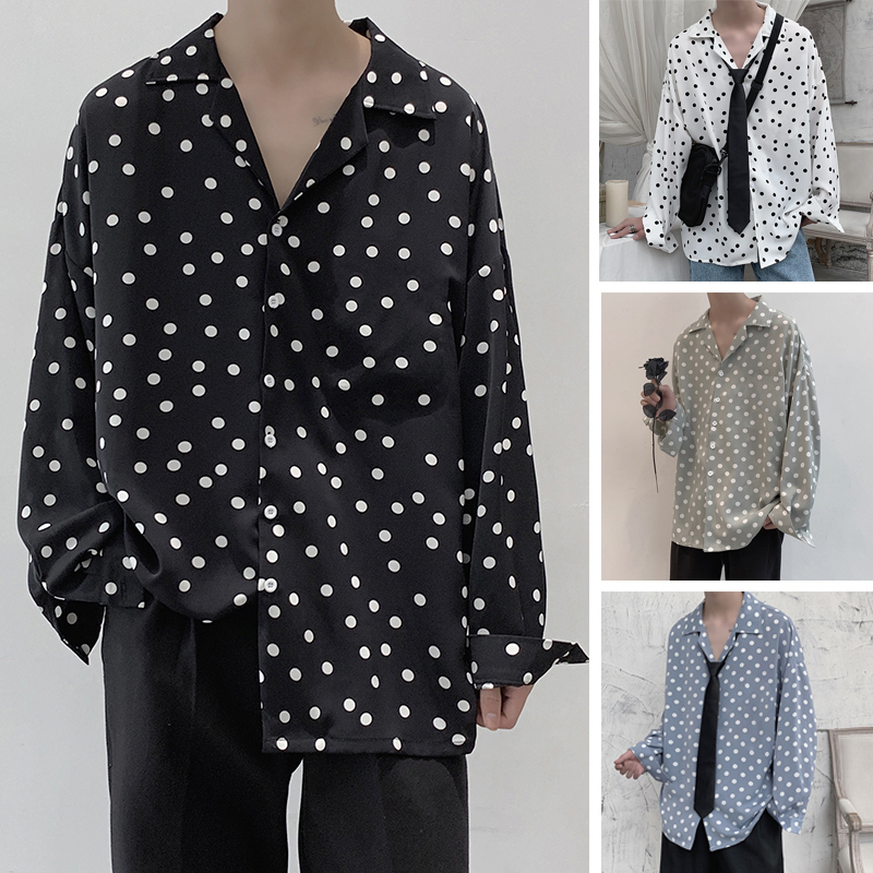 Sunscreen coat men's long sleeve shirt ruffian handsome very fairy top loose tide brand thin shirt