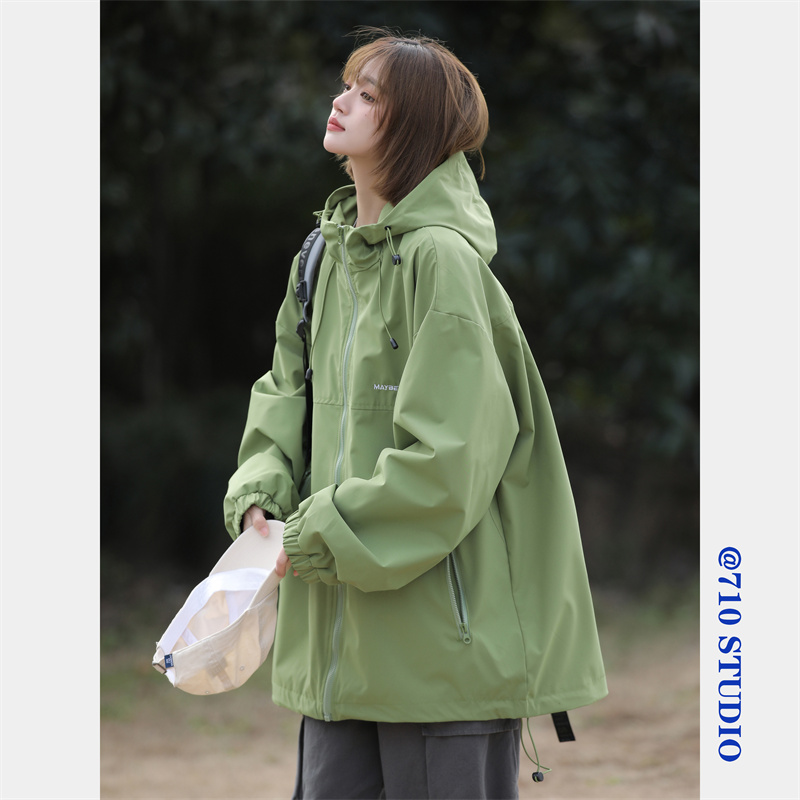 冲锋衣外套女春秋2024新款美式复古oversize高街休闲工装夹克，商品下架区商品下架区，星座710