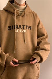 卫衣男款春秋季青少年连帽外套美式重磅初高中学生潮牌男装上衣服图片