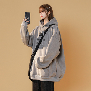2023连帽卫衣女春夏款潮牌重磅宽松oversize 常规外套上衣图片