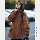 连帽冲锋衣citboy潮短外套日系男女百搭学生春秋bf风夹克CFY01P98，男装夹克，星座710