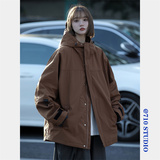 连帽冲锋衣citboy潮短外套日系男女百搭学生春秋bf风夹克CFY01P98，男装夹克，星座710