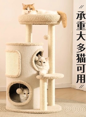 猫爬架小户型不占地家用树洞猫窝一体四季通用多层双层跳台剑麻桶