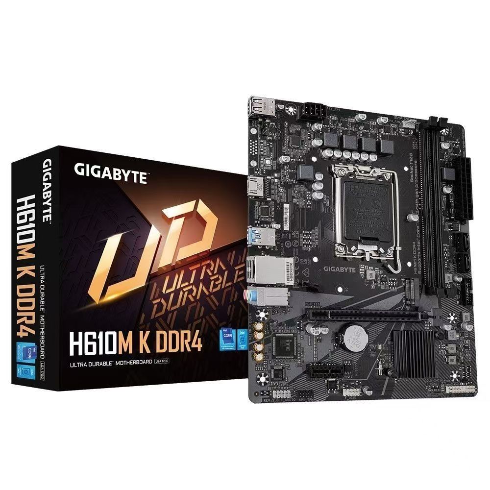 技嘉H610M K DDR4主板支持12,13,14代酷睿CPU