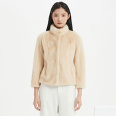 2025年冬季 气质显瘦 时尚 新款 进口水貂貂皮大衣女皮草外套立领修身