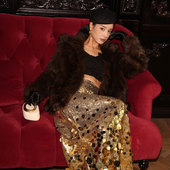 茉萱 貂皮大衣 俄罗斯进口连帽紫貂皮草外套短款 伯爵夫人 2025新款