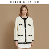 2025年进口皇冠天鹅绒整貂年轻时尚 水貂小香风貂皮大衣女皮草外套