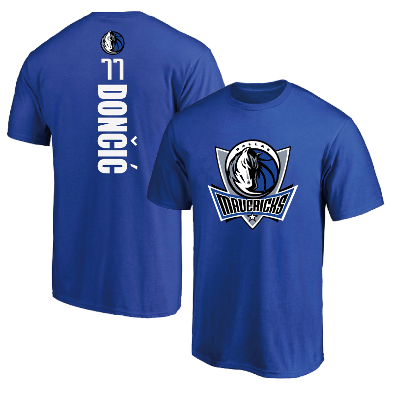 卢卡独行侠纯棉篮球运动短袖t恤