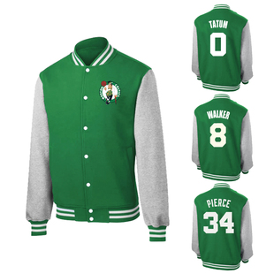 春秋薄款凯尔特人欧文塔图姆皮尔斯加内特球衣棒球服外套卫衣