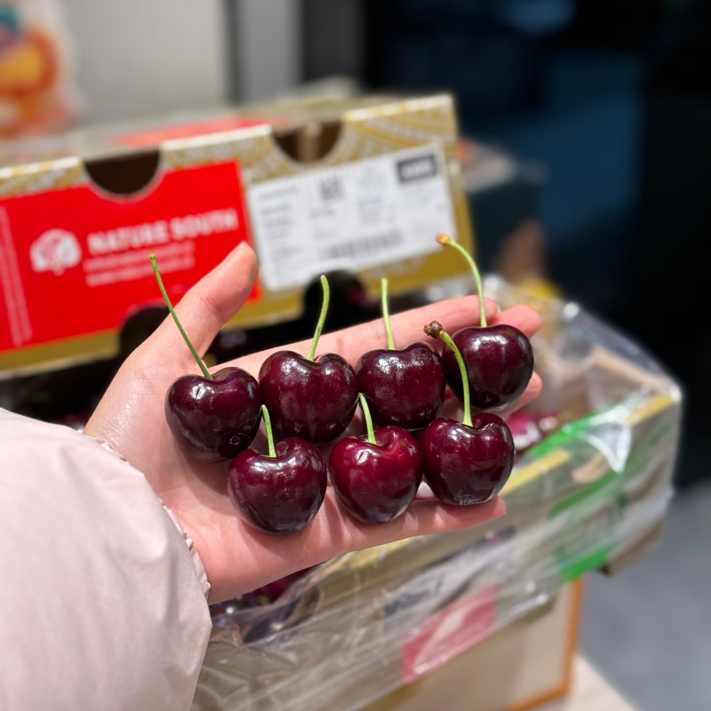 空运进口智利santina桑缇娜3J车厘子 新鲜大樱桃 2斤装