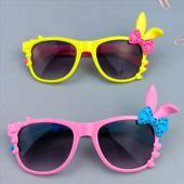 儿童墨镜潮太阳镜蝴蝶结小孩宝宝眼镜男女童时尚 卡通玩具眼镜框