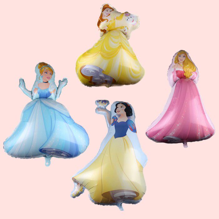 迪士尼公主系列铝膜造型气球冰雪美人鱼贝儿公主灰姑娘索菲亚