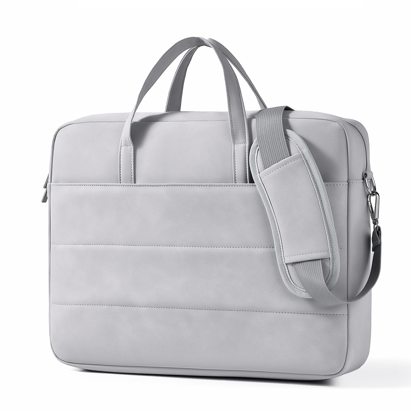 高档时尚简约手提电脑包14笔记本15.6英寸保护套轻便多功能男单肩可斜挎包女职场文件袋大容量皮包学生通勤潮