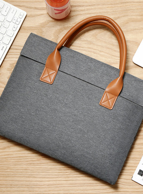 适用华为联想小新14寸电脑包超薄款MacBook手提包Pro13寸荣耀15.6