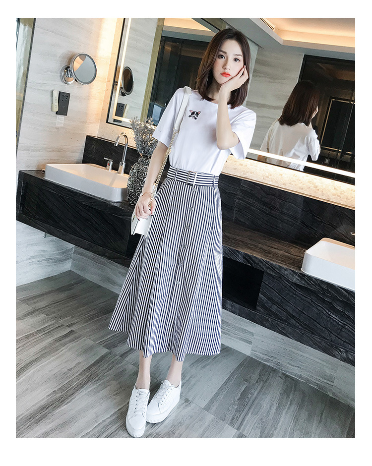 155-170CM¸ß120½ïÅÖMMС°«¸ö×ÓÅ®Éú¿íËÉÉÏÒÂTÐô°ëÉí³¤È¹Á½¼þÌ×ÏÄ