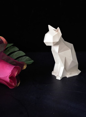 鱼缸狮子模具搭配萌猫缸底流水模