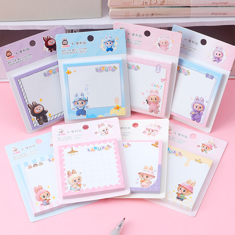 小可爱卡通正方形便签纸
